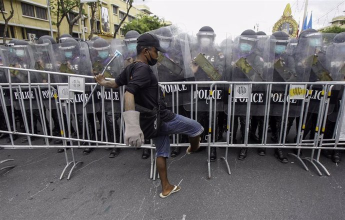 Protesta contra el Gobierno en Bangkok 