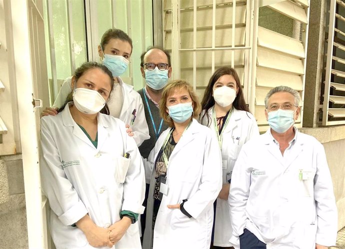 Componentes de la Unidad de Vigilancia de la Salud del Hospital Virgen Macarena de Sevilla.  