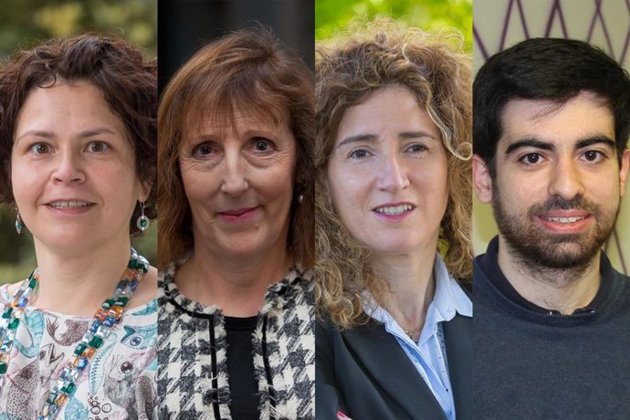 Sarali Gintsburg, Ruth Breeze, Ana María Fernández y Dámaso Izquierdo, investigadores de la Universidad de Navarra que forman parte del nuevo proyecto europeo
