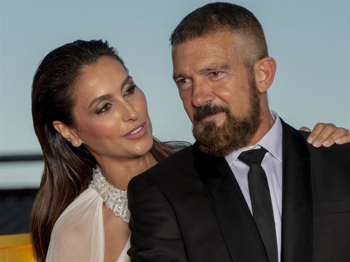 Paloma Cuevas y Antnio Banderas durante la Gala Solidaria Starlite 2021