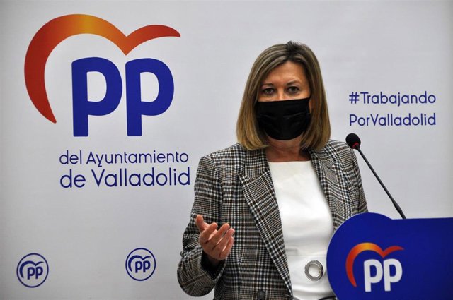 Archivo - La presidenta del Grupo Municipal Popular en el Ayuntamiento de Valladolid, Pilar del Olmo.