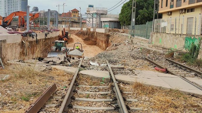 Avanzan las obras de metro entre Empalme y Burjassot y el tren subterráneo se pondrá en marcha en septiembre