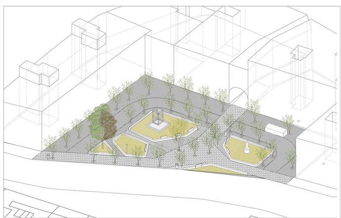 Plano Plaza Camachos de Murcia