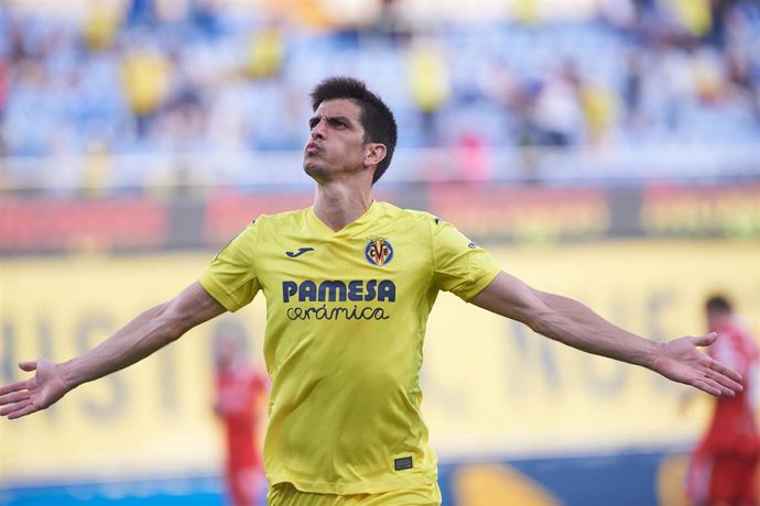 Archivo - Gerard Moreno celebrando un gol con el Villarreal