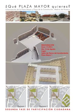 Segunda fase de participación ciudadana para la renovación de la Plaza Mayor.