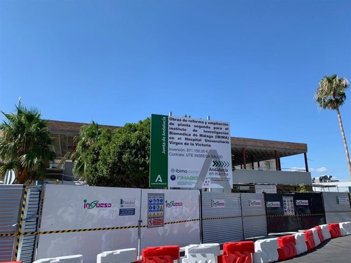Obras del nuevo laboratorio del Ibima de Málaga