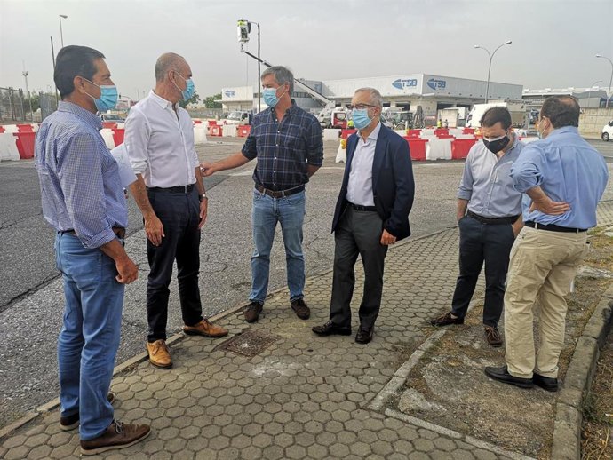 La nueva rotonda contará con un diámetro de 25 metros y estará delimitada con bordillos de hormigón.