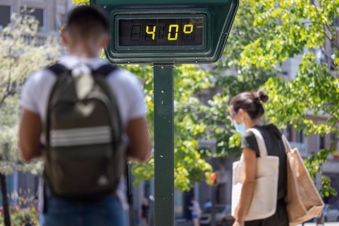 Termómetro a 40 grados