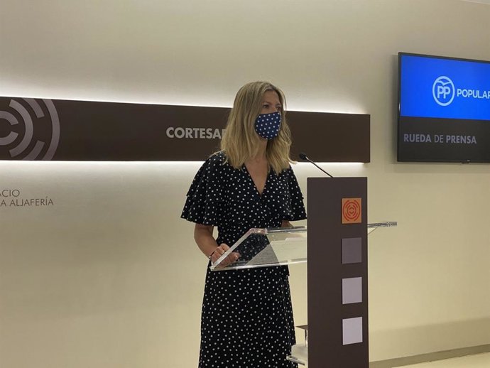 La portavoz adjunta y de Institucional del Partido Popular en las Cortes de Aragón, Mar Vaquero.