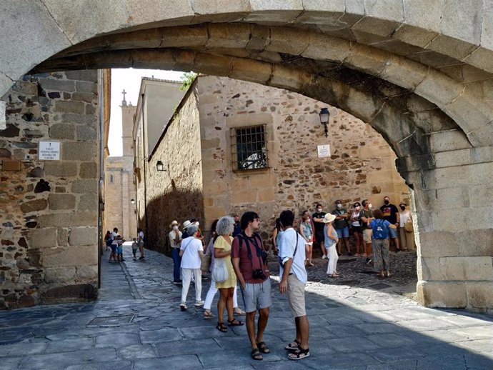 Cáceres recupera poco a poco el turismo con un aumento de visitantes en julio