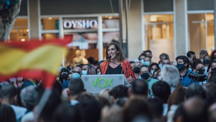 La diputada de Vox por Málaga y vicesecretaria de portavocía de la formación, Patricia Rueda,