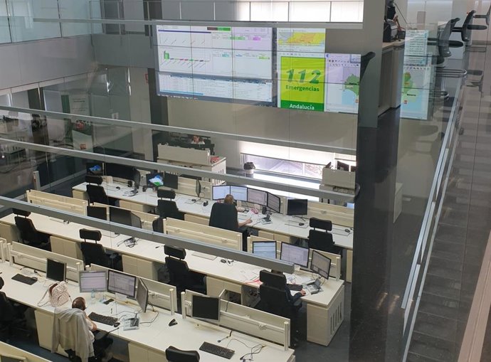 Sala del 112 en Andalucía.