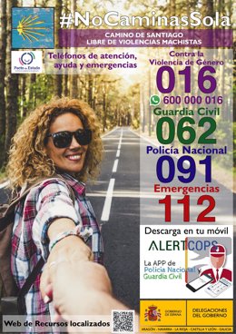 La Unidad contra la Violencia sobre la Mujer de Navarra se suma a una campaña para reforzar la seguridad en el Camino de Santiago
