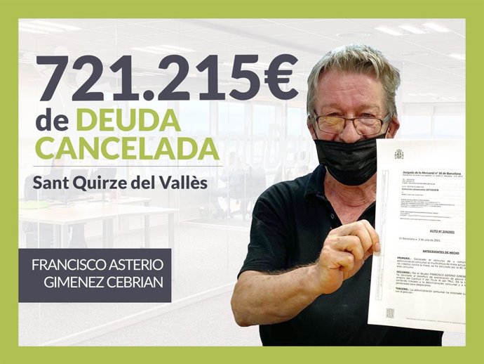 Francisco Asterio, exonerado con Repara Tu Deuda