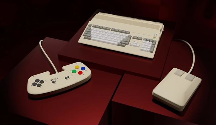 La consola retro The A500 Mini, inspirada en la Amiga 500.
