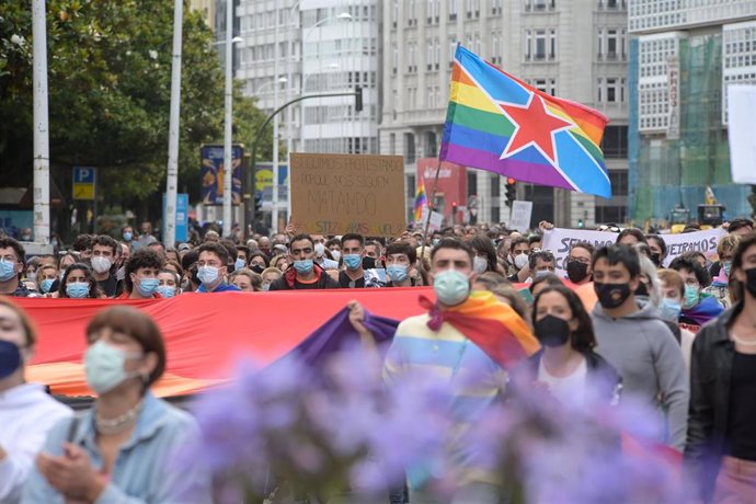 Archivo - Concentración contra agresiones LGTBfóbicas