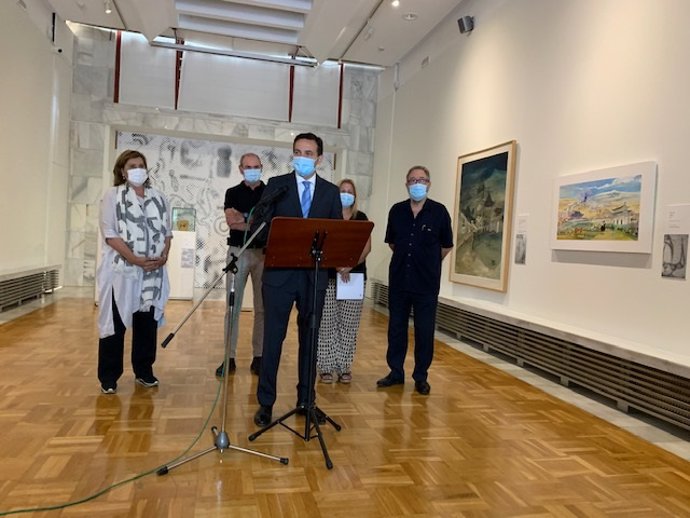 El viceconsejero Fernández Sobrino, en la inauguración.