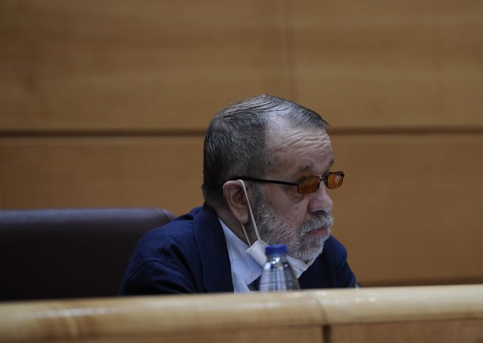 Archivo - El Defensor del Pueblo en funciones y Adjunto Primero, Francisco Miguel Fernández Marugán, interviene en la Comisión Mixta de Relaciones en el Senado, a 25 de mayo de 2021, en Madrid, (España). Durante su intervención, Fernández Marugán ha tra