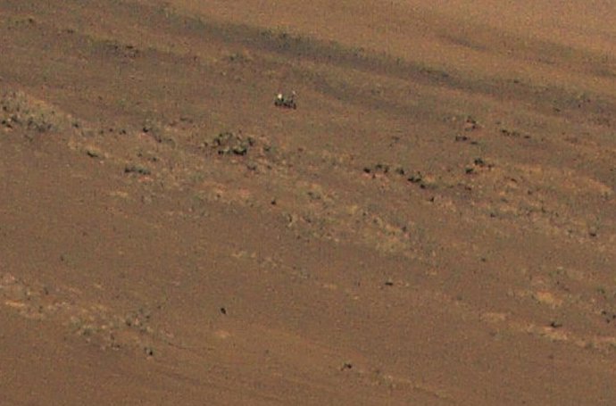 Ingenuity capturó el rover Perseverance en una imagen tomada durante su undécimo vuelo a Marte el 4 de agosto.