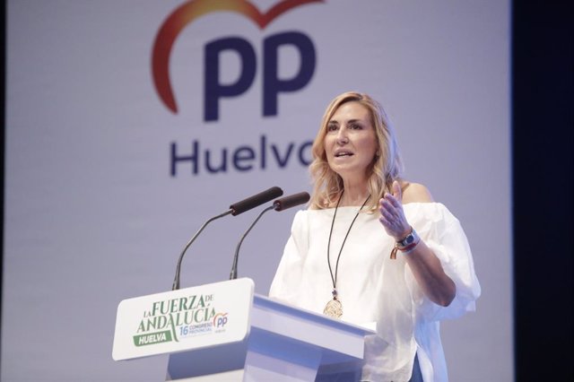 Archivo - La vicesecretaria de Organización del PP, Ana Beltrán, en su intervención en el congreso del PP de Huelva, celebrado en Lepe.