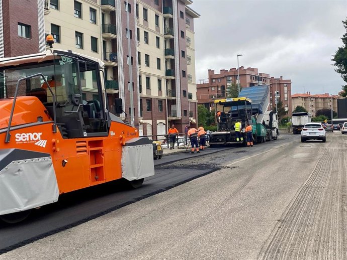 Trabajos de asfaltado en Monte
