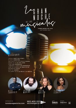 Cartel de 'La gran noche de los musicales'