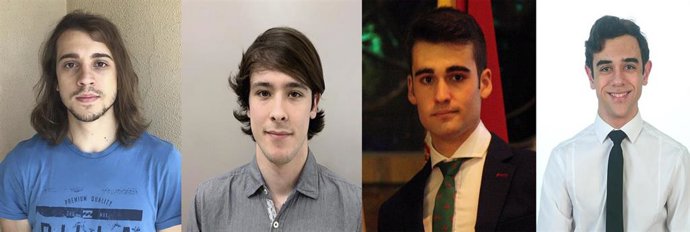 Los estudiantes premiados son Jaime Benabent, Gustavo Roque Collado, Miguel Pineda y David Jiménez.