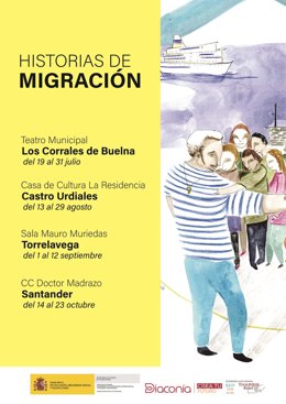 Cartel de la exposición 'Historias de migración'