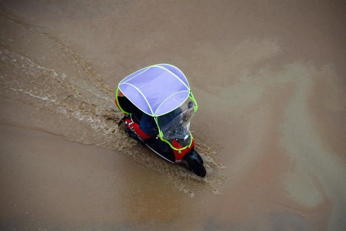 Archivo - Imagen de archivo de las inundaciones en China.