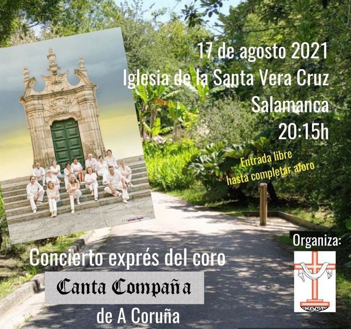El Coro Canta Compaña, el próximo martes en concierto en la Iglesia de la Santa Vera Cruz de Salamanca.