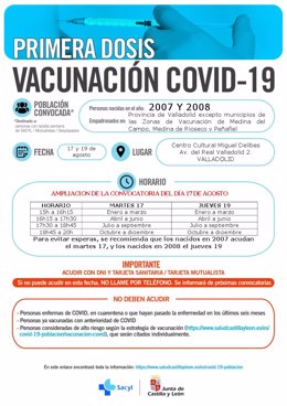 Calendario vacunación 2007 y 2008