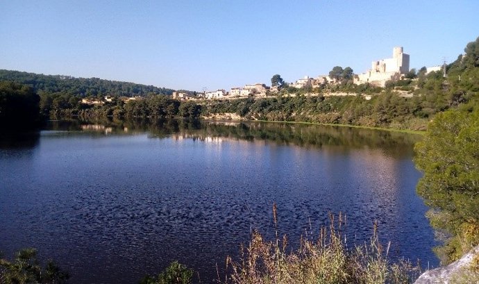 El embalse de Foix (Barcelona).