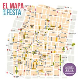 Mapa de la Festa Major de Grcia de este 2021