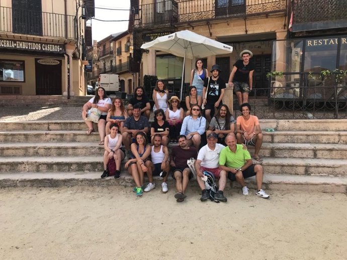 Visita a Riaza de los artistas del Curso de Pintores Pensionados.