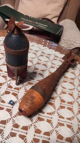 Granadas halladas en Ávila.