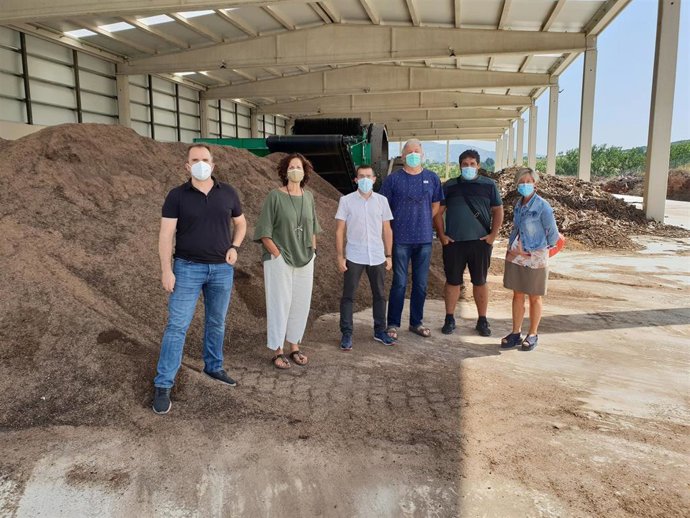 Visita de la consejera de Desarrollo Rural, Itziar Gómez, a la planta de compostaje de Arbizu