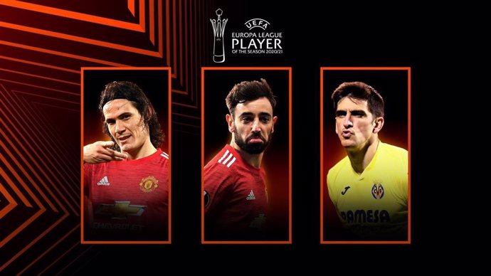 Edinson Cavani, Bruno Fernandes y Gerard Moreno, candidatos a Jugador de la Temporada de la Europa League