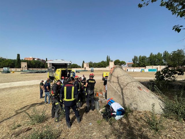Trasladado a la Princesa un hombre de 56 años que calló a un pozo de 7 metros en accidente laboral en Alcalá
