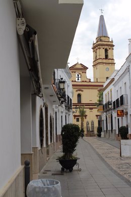 Archivo - Calle de Trigueros (Huelva).