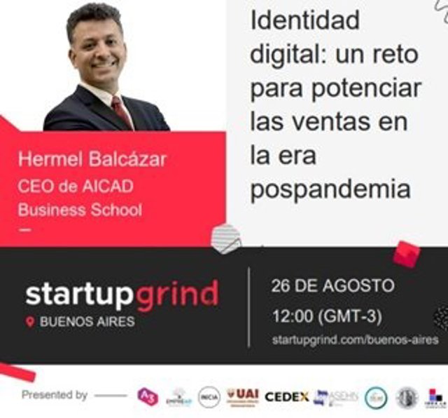 El CEO de Acaid Business School participará el 26 de agosto en un taller de Startup Grind sobre venta en era pospandemia