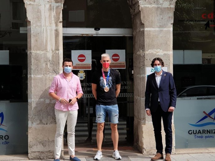 Soberón con Ángel Fernández