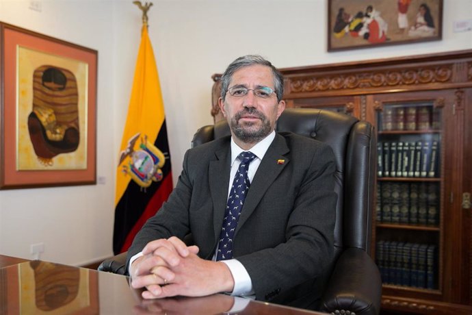 Archivo - Mauricio Montalvo, ministro de Exteriores de Ecuador