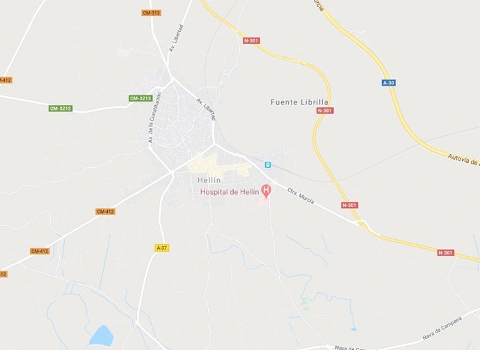 Archivo - Vista de Hellín en Google Maps