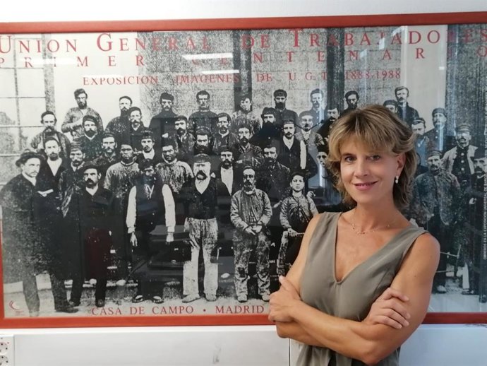 La militante del PSOE y secretaria general de este partido en Paracuellos del Jarama, Eva Llarandi, que se postula como precandidata a la Secretaría General del PSOE-M