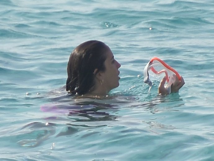 Anabel Pantoja disfrutra de su éxito en Ibiza.