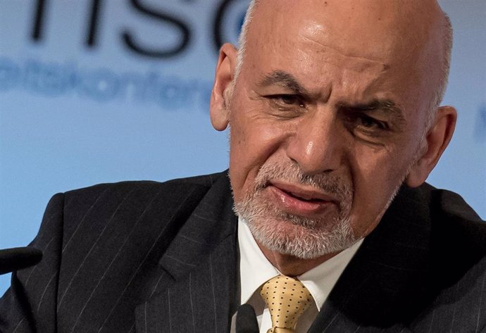 Archivo - FILED - 03 December 2019, Bavaria, Munich: Ashraf Ghani, President of Afghanistan, speaks during the Munich Security Conference. Ghani on Friday ordered the release of an additional 500 Taliban prisoners, a goodwill gesture in response to the 