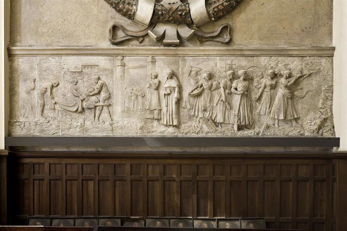 Relieve de la Iglesia del Portillo de Zaragoza.