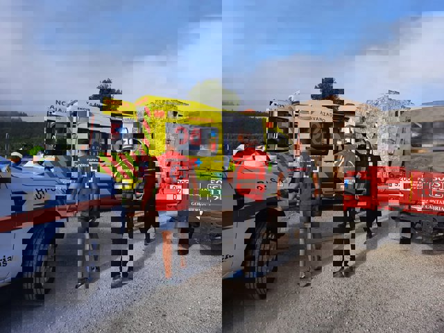 Rescate de una mujer desaparecida en el agua tres horas