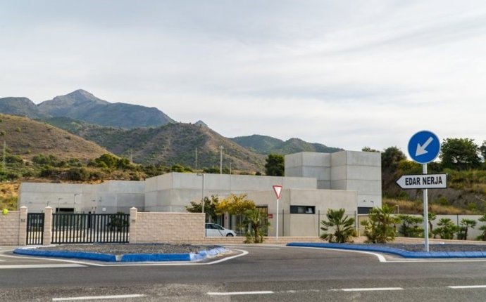 Vista de la depuradora de Nerja (Málaga)