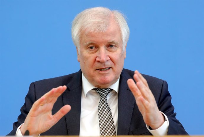 21 July 2021, Berlin: German Interior Minister Horst Seehofer speaks during a joint press conference with German Health Minister Jens Spahn (not pictured) on coronavirus developments and the presentation of the National Health Protection Reserve. Photo: